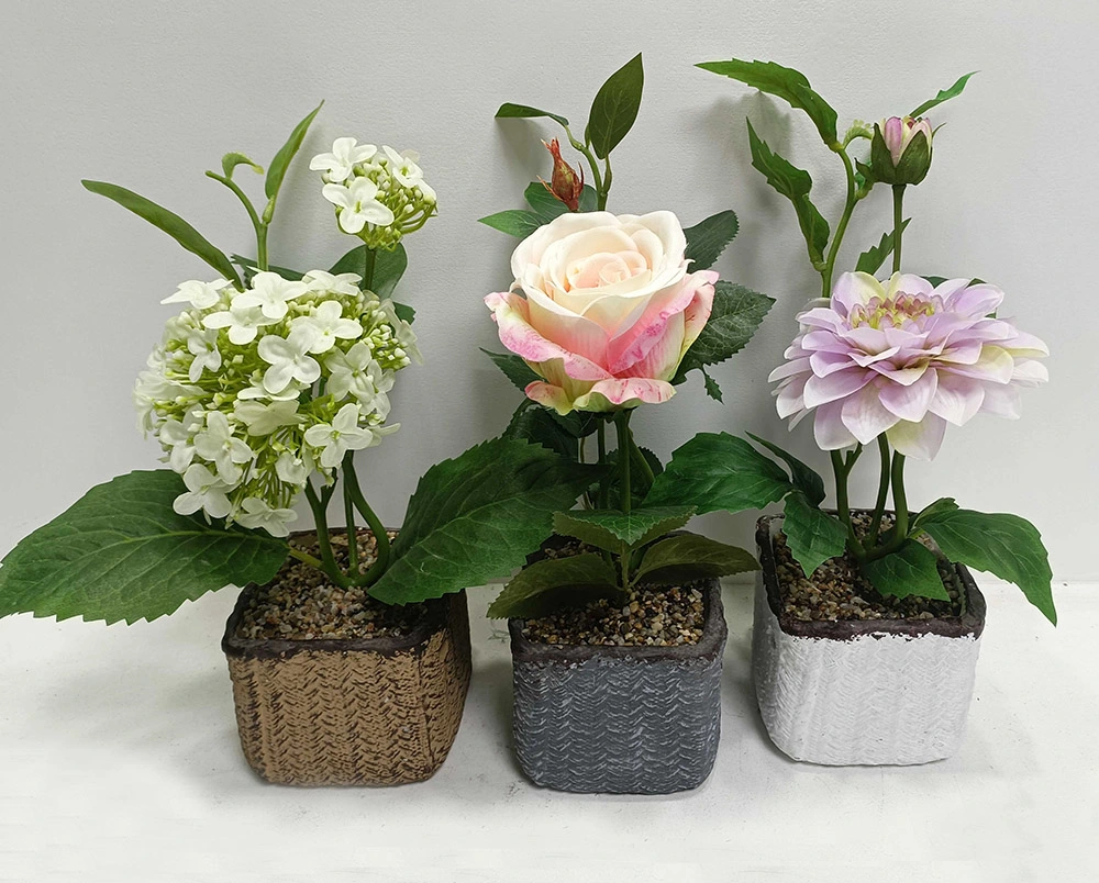 Cement Flower Planter Pot Garden Indoor Home Decor