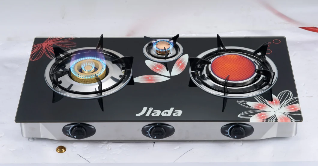 High Quality Mulit Function Automatic Ignition 3 Burner Cooking Infrared Heavy Duty Gas Burner Stove