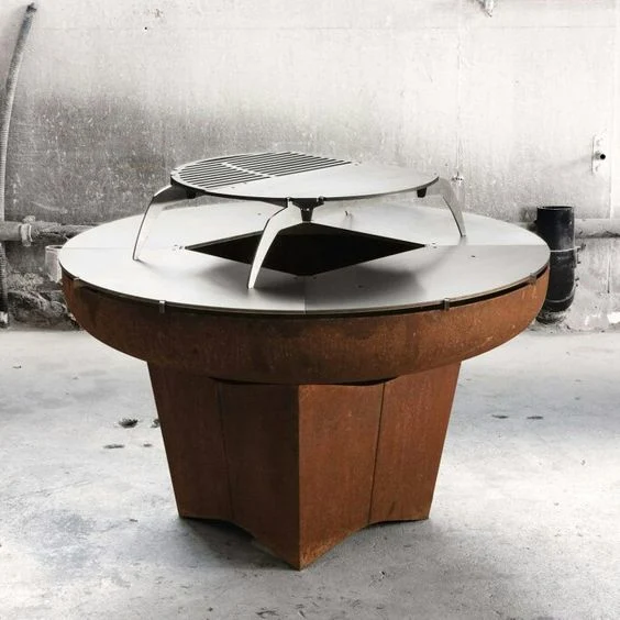 Corten Steel Fire Pit Burner