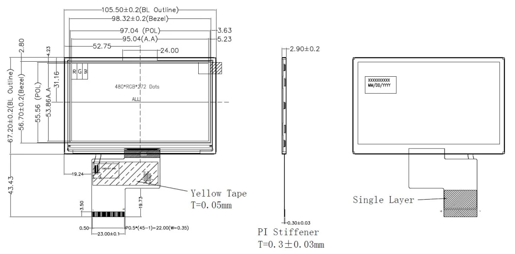 Custom LCD 3.5 4.3 5 5.5 7 10.1 Inch TFT IPS LCD Screen Display Module Panel