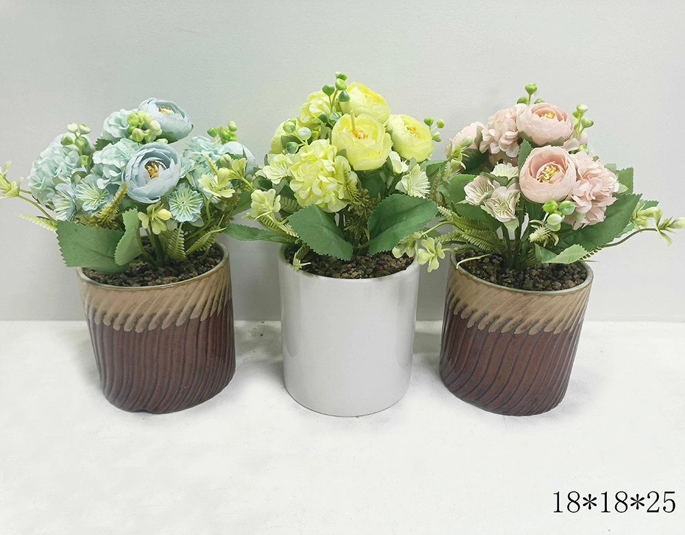 Cement Flower Planter Pot Garden Indoor Home Decor