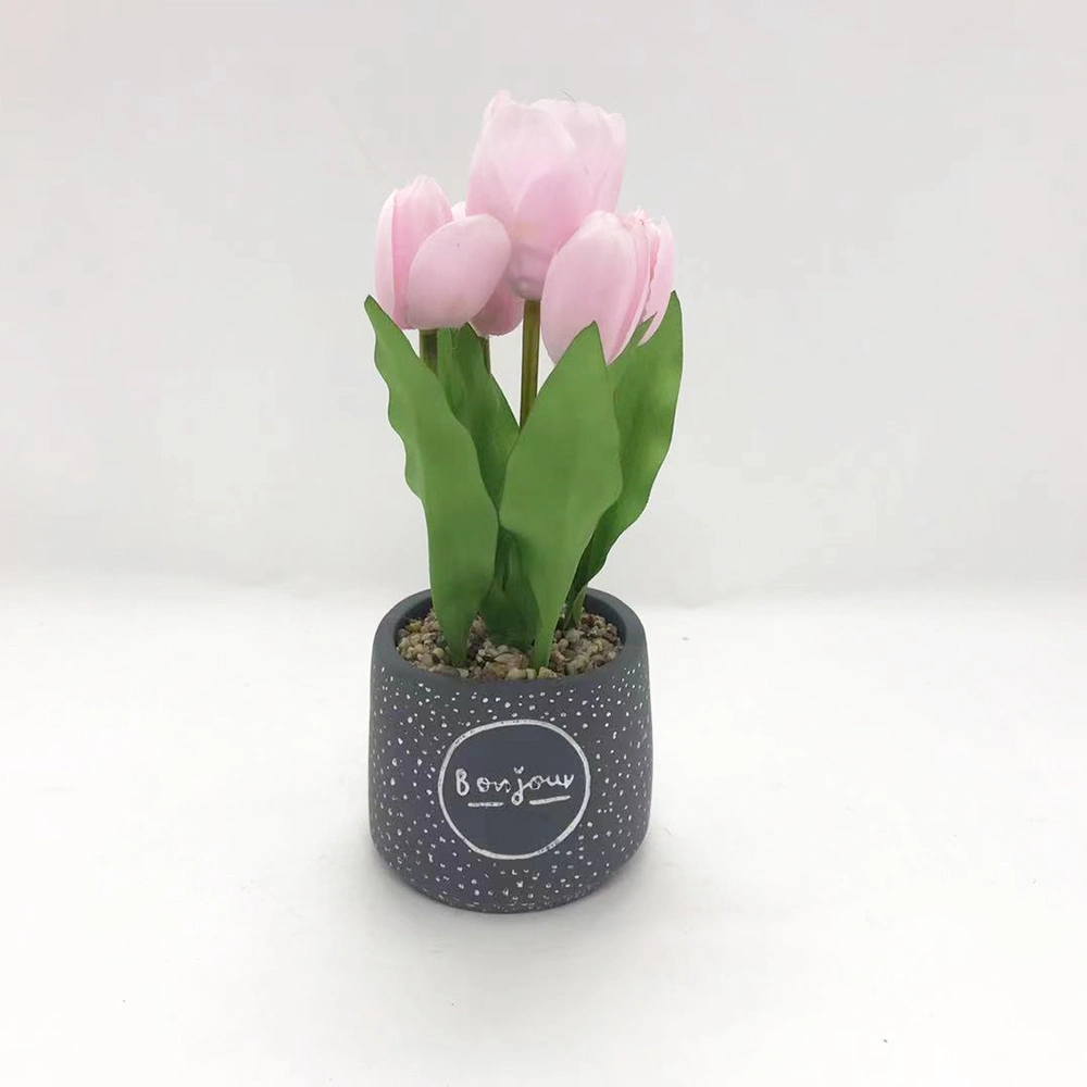 Cement Flower Planter Pot Garden Indoor Home Decor