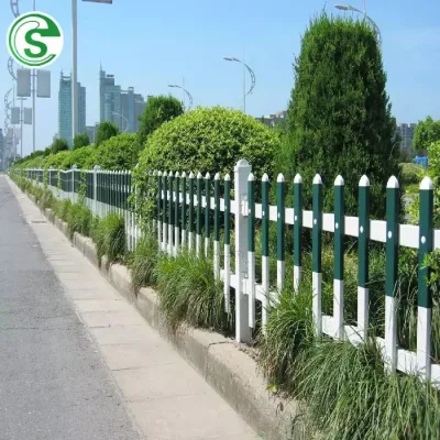 High Quality PVC Plastic White Picket Fence Garden Edging