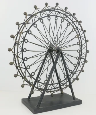 Home Decoration Ferris Wheel Shape Countertop Arts Metal Crafts